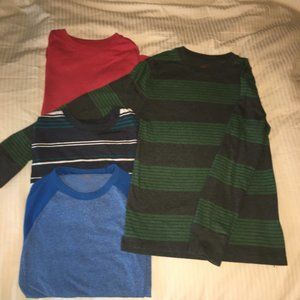 Four Cat and Jack Boys Long Sleeve Shirts Size 12-14